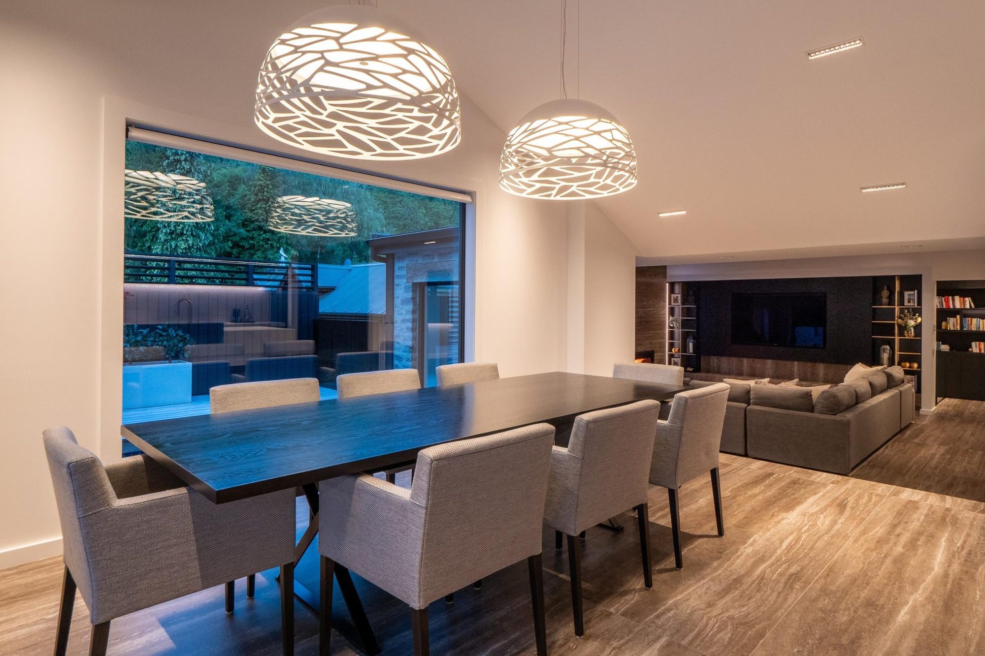Dining and living space at Cardigan Street